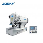 Electronic straight button holing machine (for knitting material)